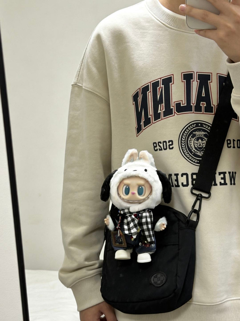 【Monochrome Check】Clothes for LABUBU Doll (NO Doll)