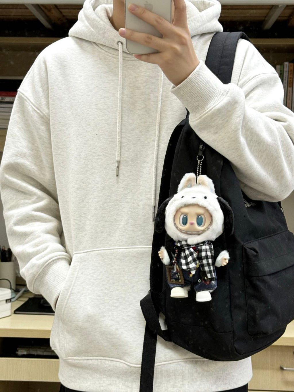 【Monochrome Check】Clothes for LABUBU Doll (NO Doll)