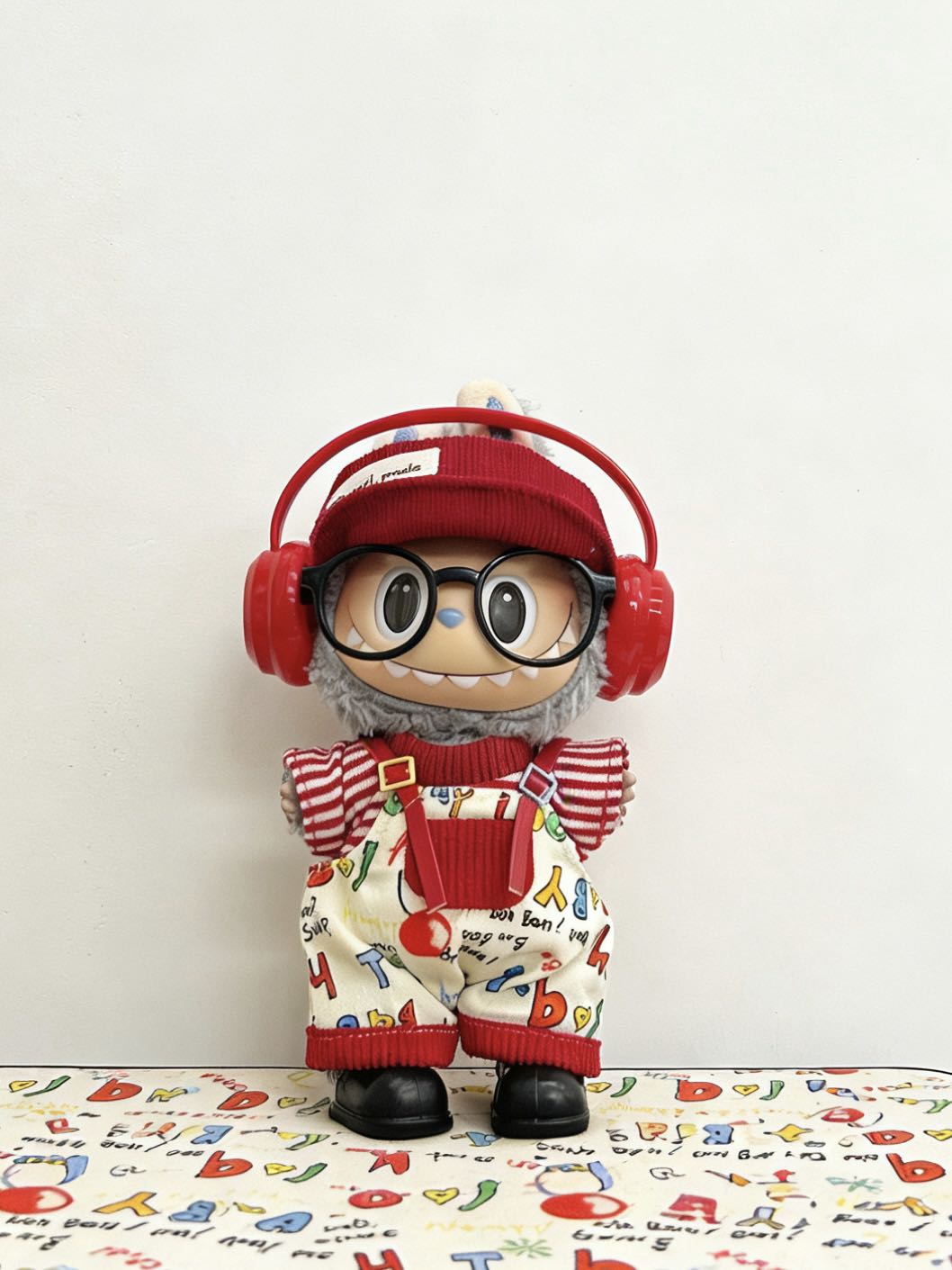 【Red Stripe】Clothes for LABUBU Doll (NO Doll)