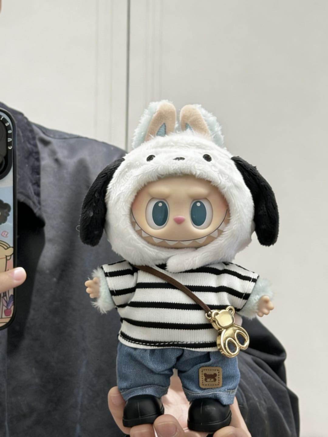 【Black Stripe】Clothes for LABUBU Doll (NO Doll)