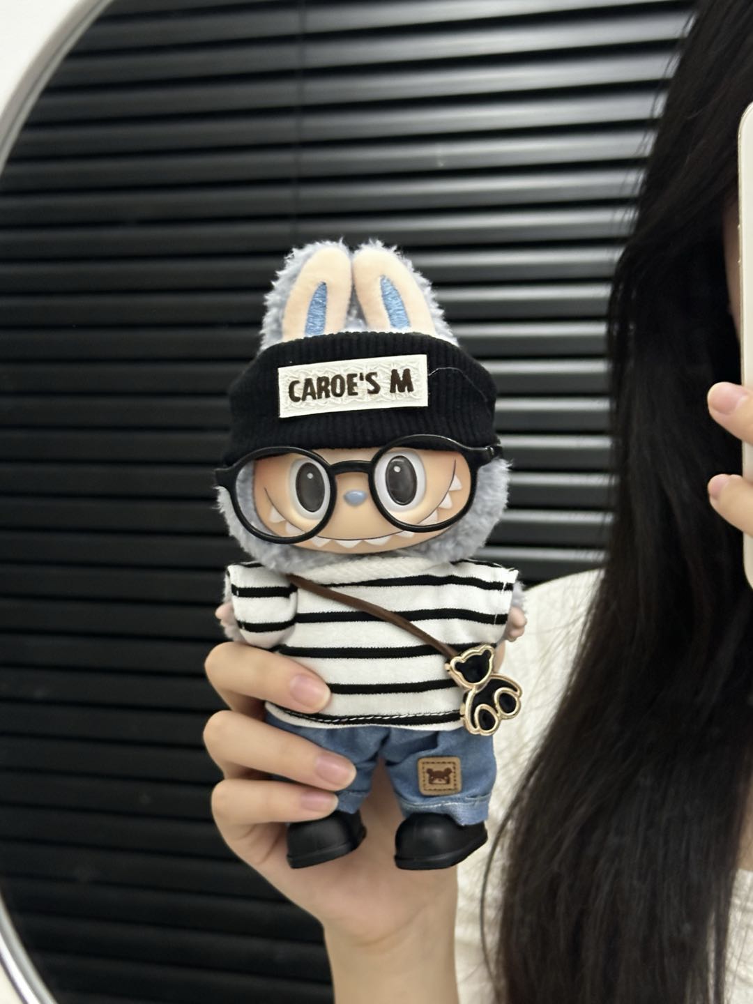 【Black Stripe】Clothes for LABUBU Doll (NO Doll)