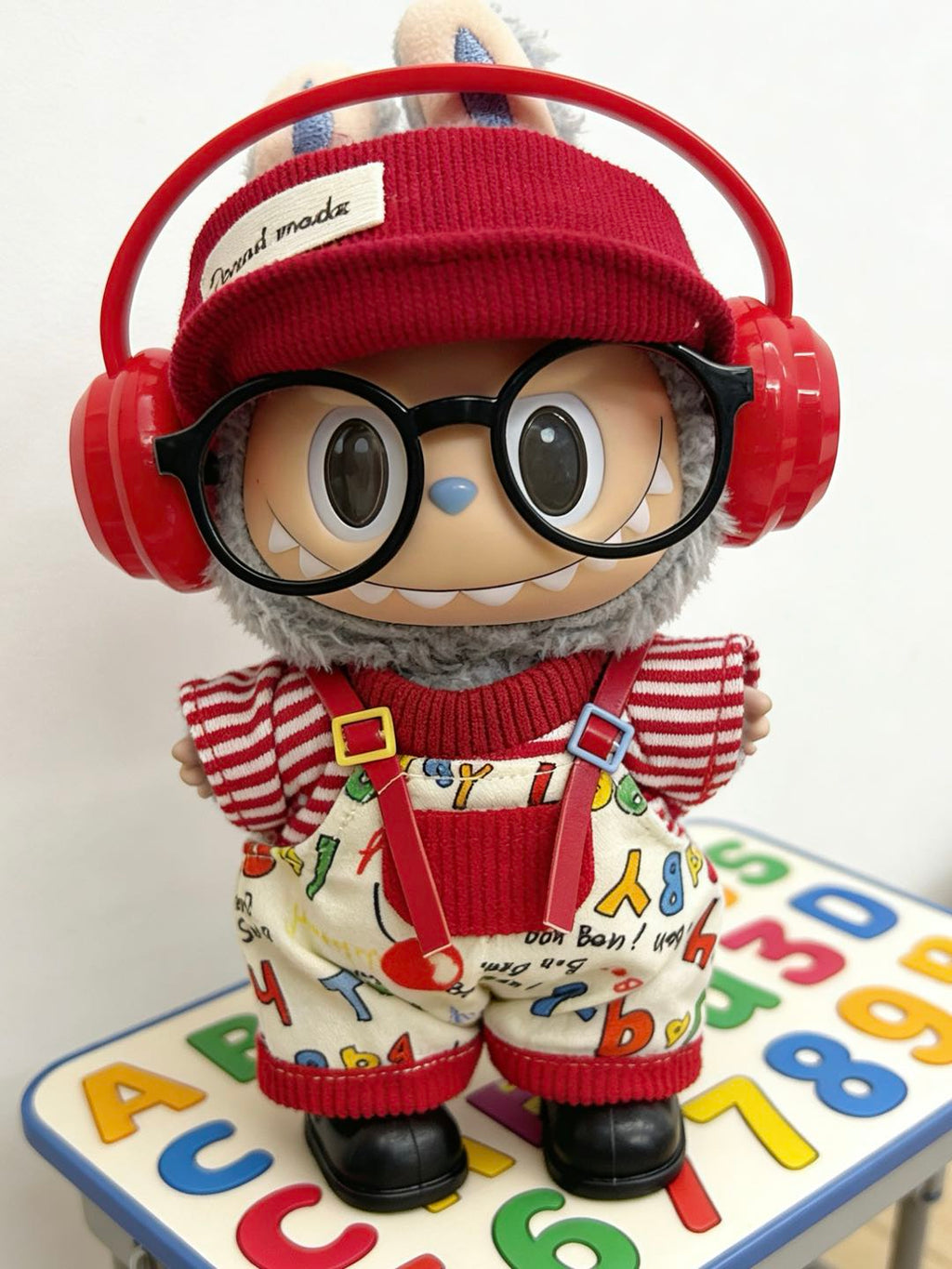 【Red Stripe】Clothes for LABUBU Doll (NO Doll)