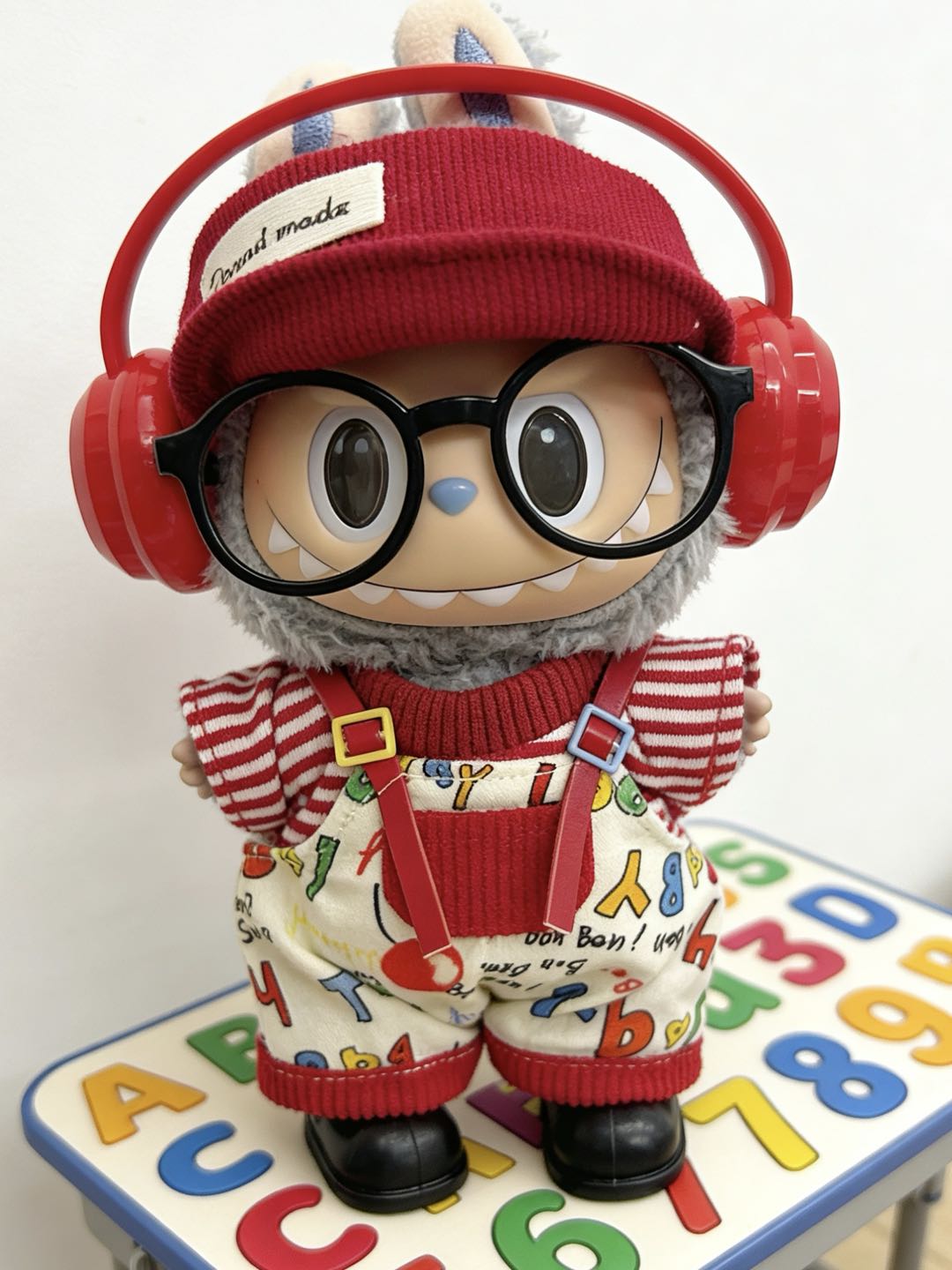 【Red Stripe】Clothes for LABUBU Doll (NO Doll)