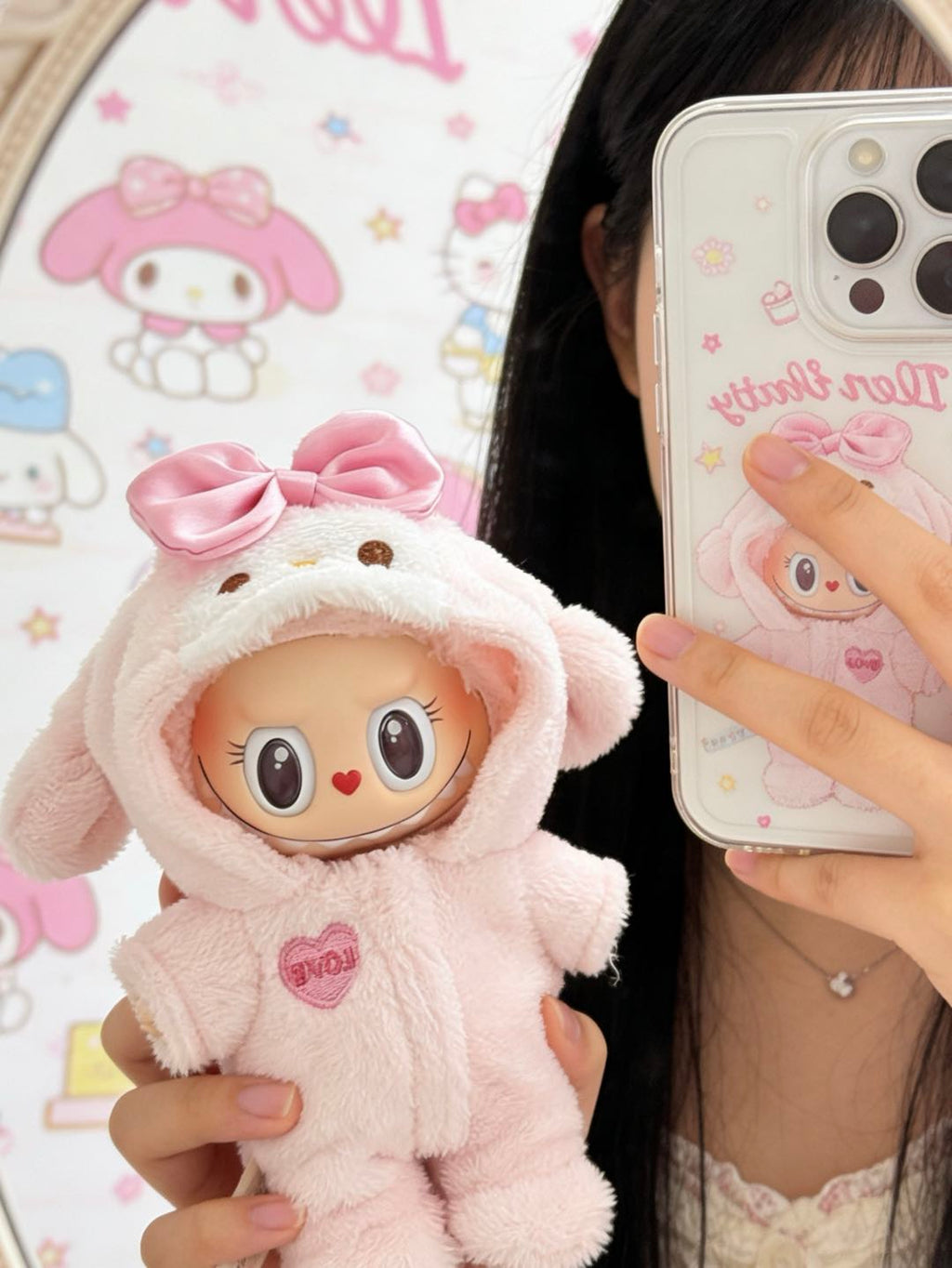 【Melody Cotton Puffer Coat】Clothes for LABUBU Doll (NO Doll)