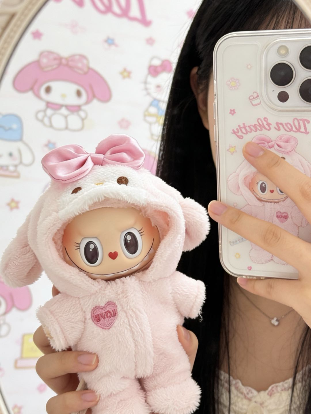 【Melody Cotton Puffer Coat】Clothes for LABUBU Doll (NO Doll)