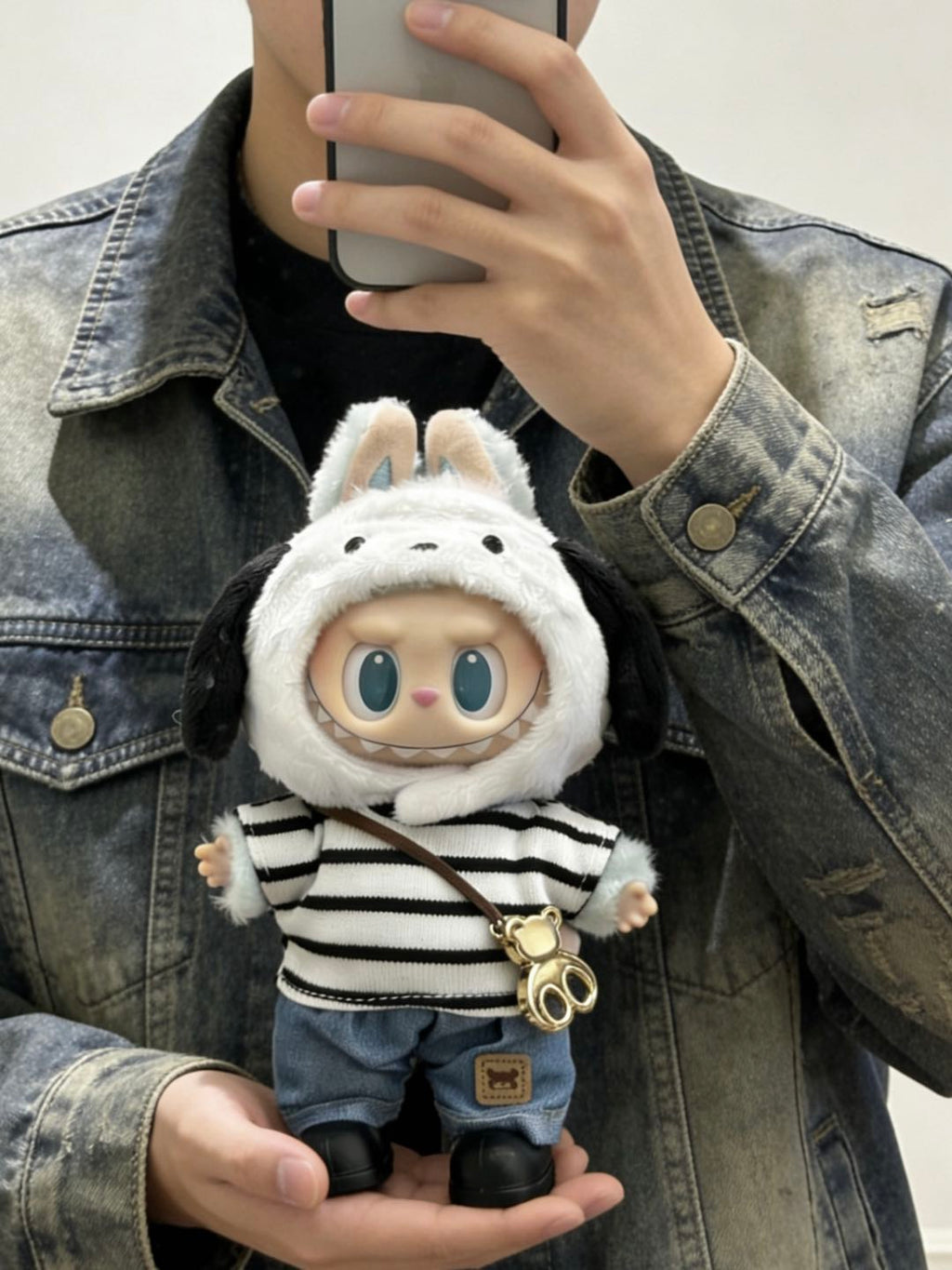 【Black Stripe】Clothes for LABUBU Doll (NO Doll)