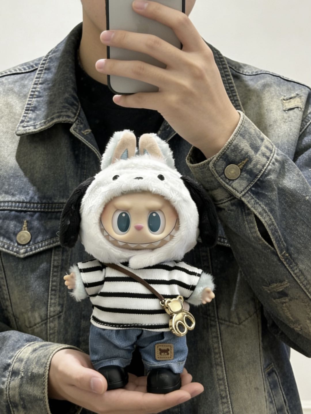 【Black Stripe】Clothes for LABUBU Doll (NO Doll)