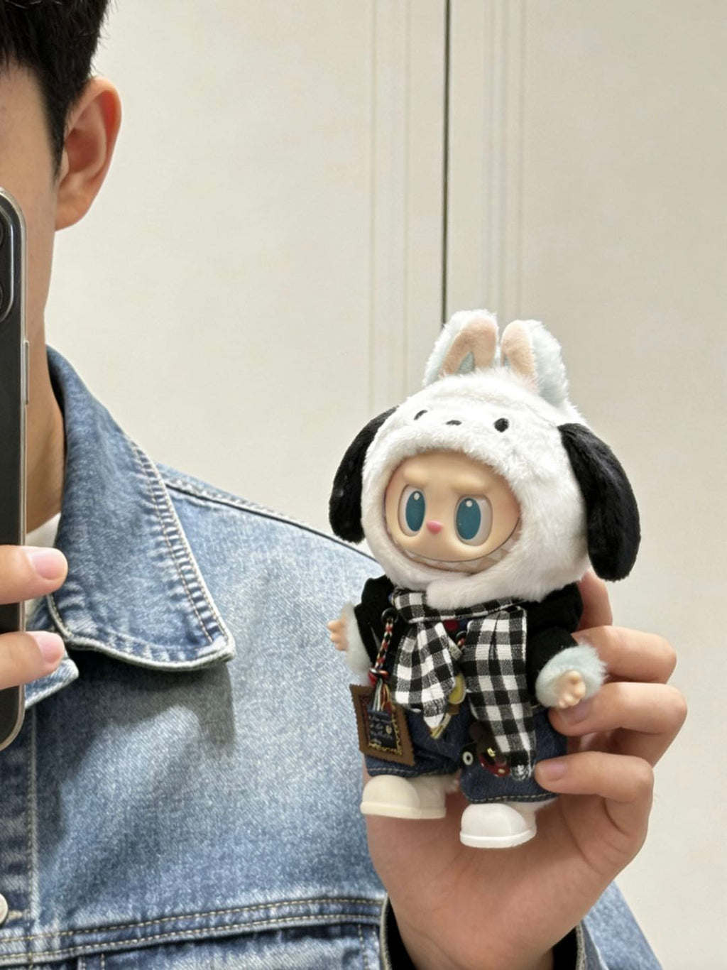 【Monochrome Check】Clothes for LABUBU Doll (NO Doll)