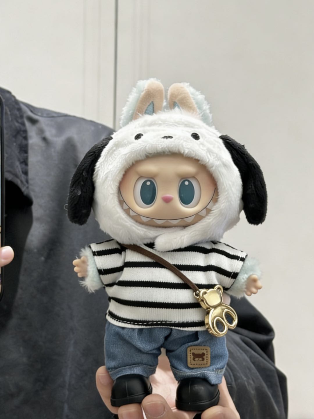 【Black Stripe】Clothes for LABUBU Doll (NO Doll)