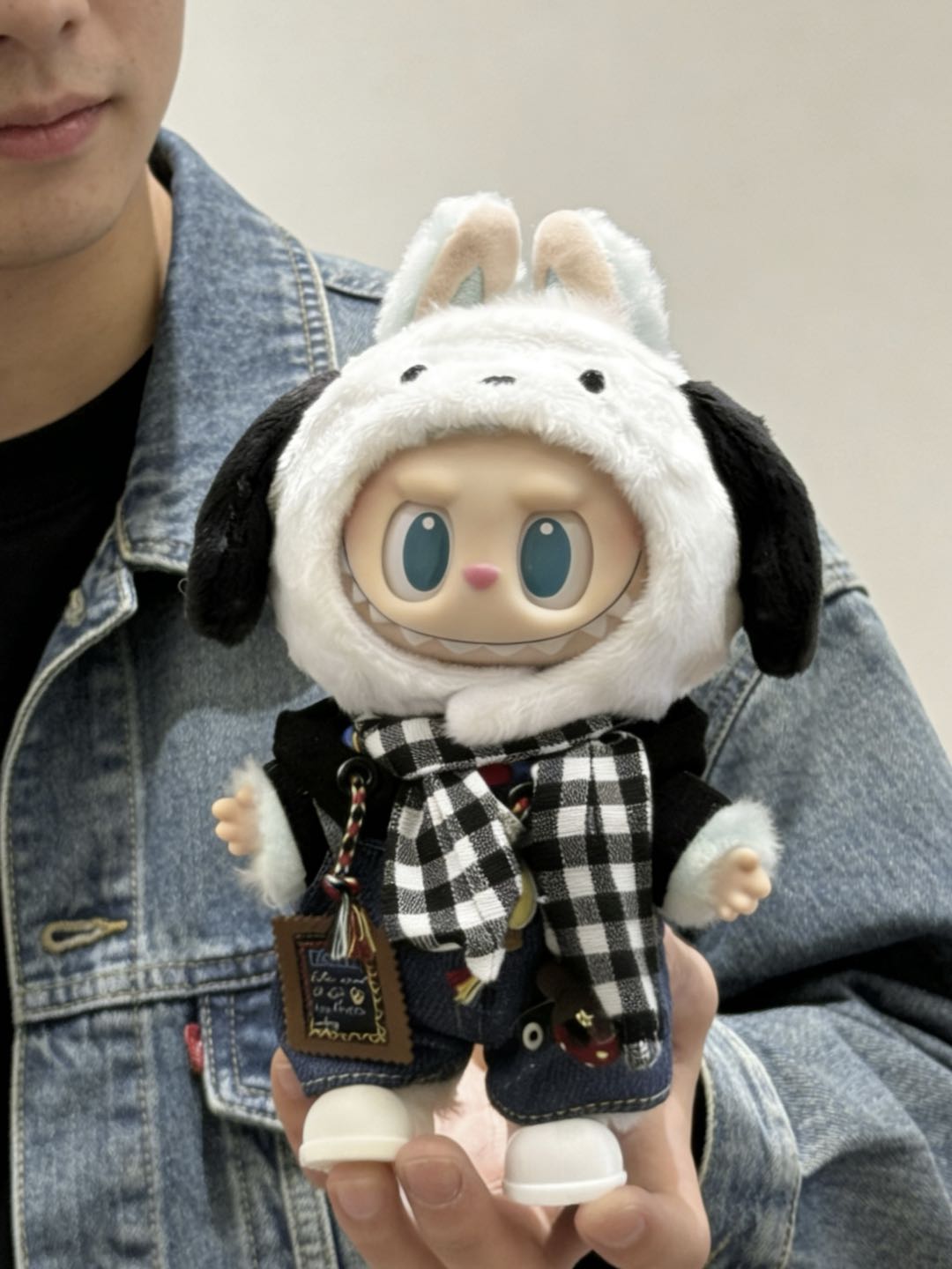 【Monochrome Check】Clothes for LABUBU Doll (NO Doll)