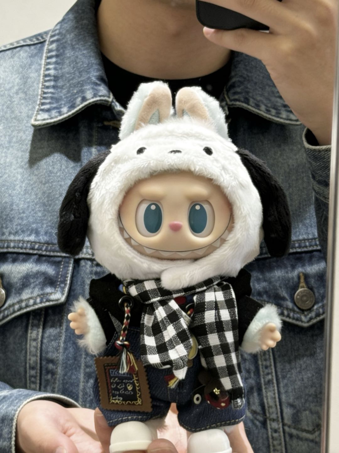 【Monochrome Check】Clothes for LABUBU Doll (NO Doll)