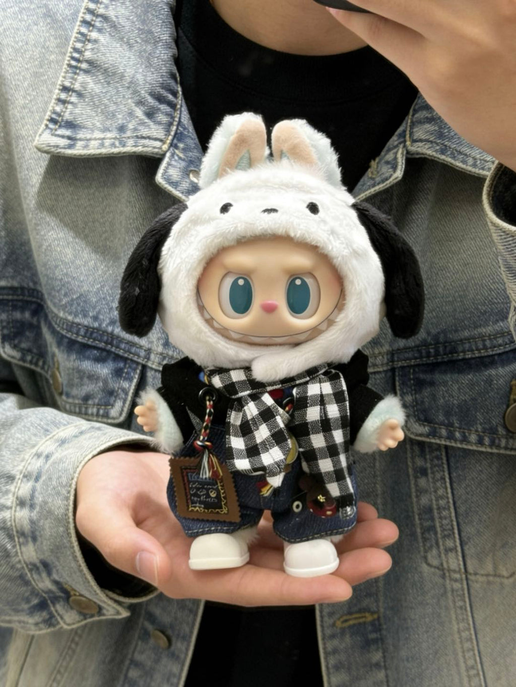 【Monochrome Check】Clothes for LABUBU Doll (NO Doll)