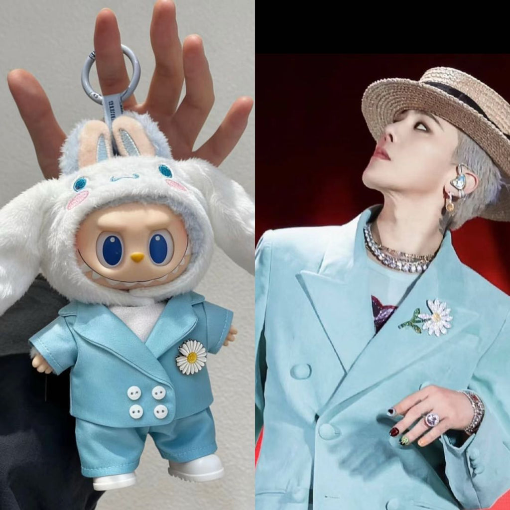 【GD Blue Suit】Clothes for LABUBU Doll (NO Doll)