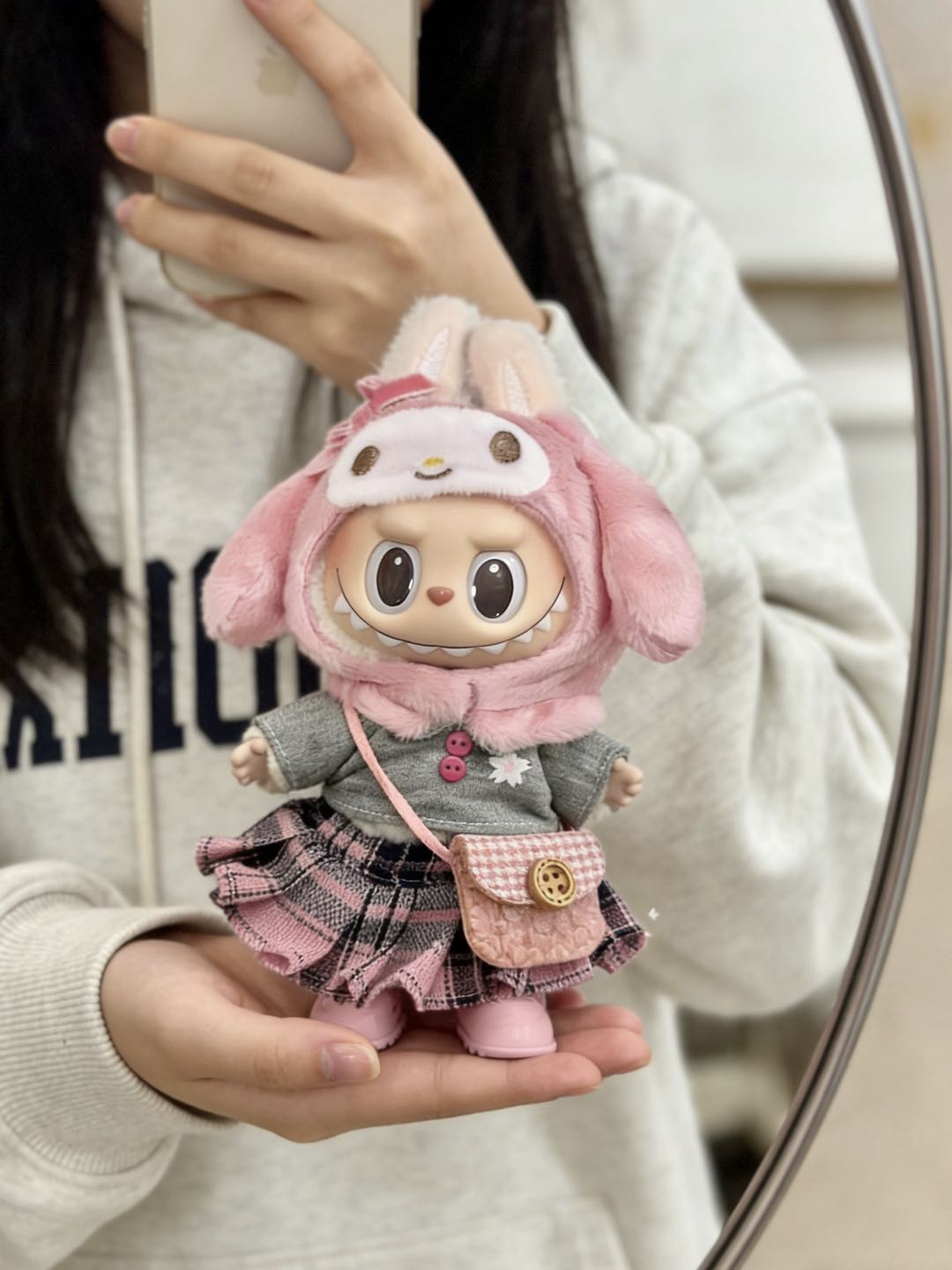 【Pink JK Set】Clothes for LABUBU Doll (NO Doll)