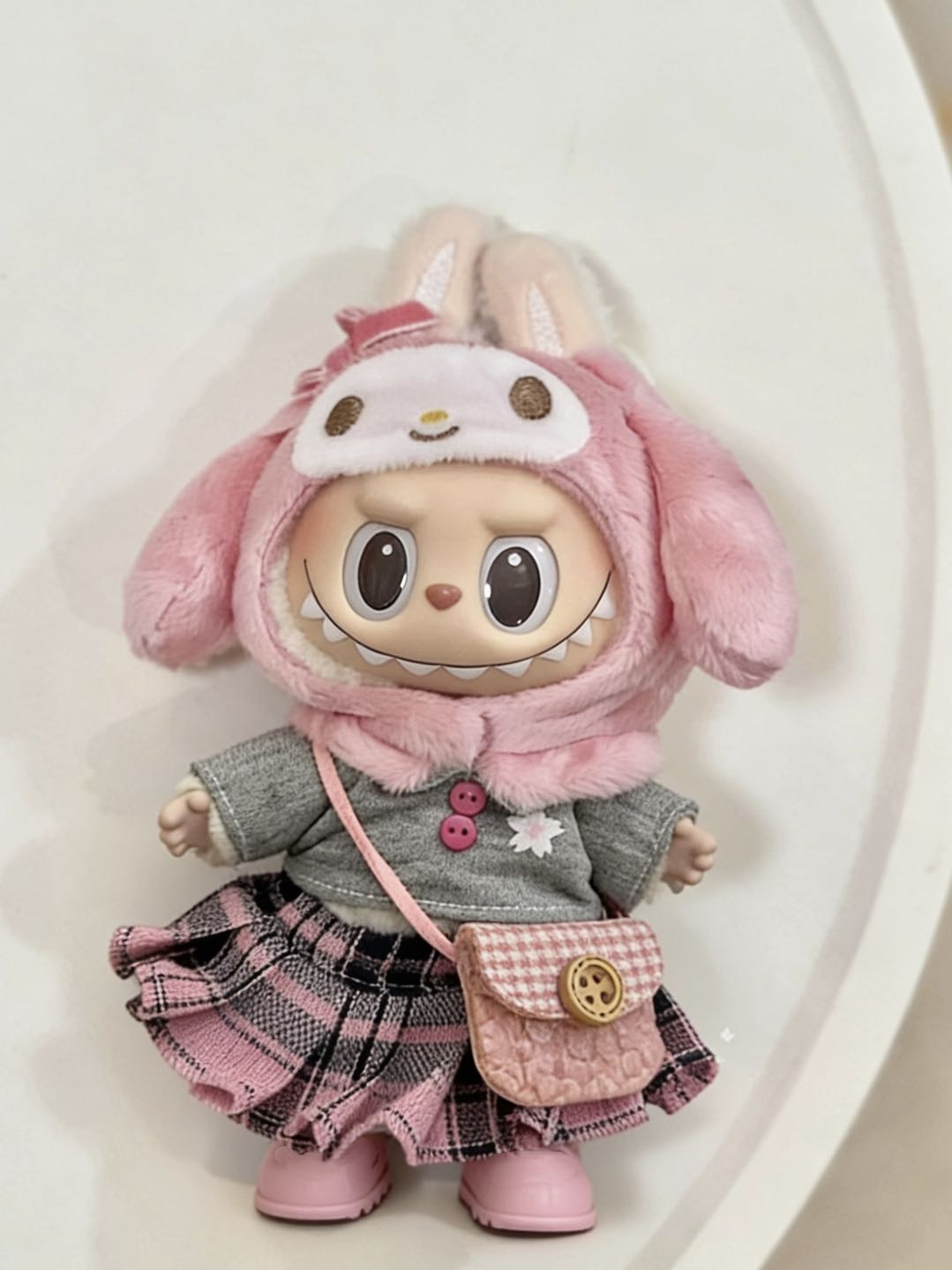 【Pink JK Set】Clothes for LABUBU Doll (NO Doll)