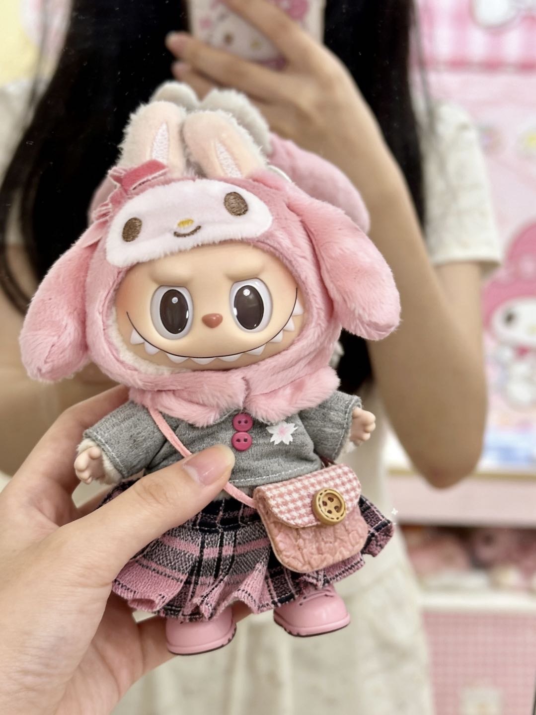 【Pink JK Set】Clothes for LABUBU Doll (NO Doll)