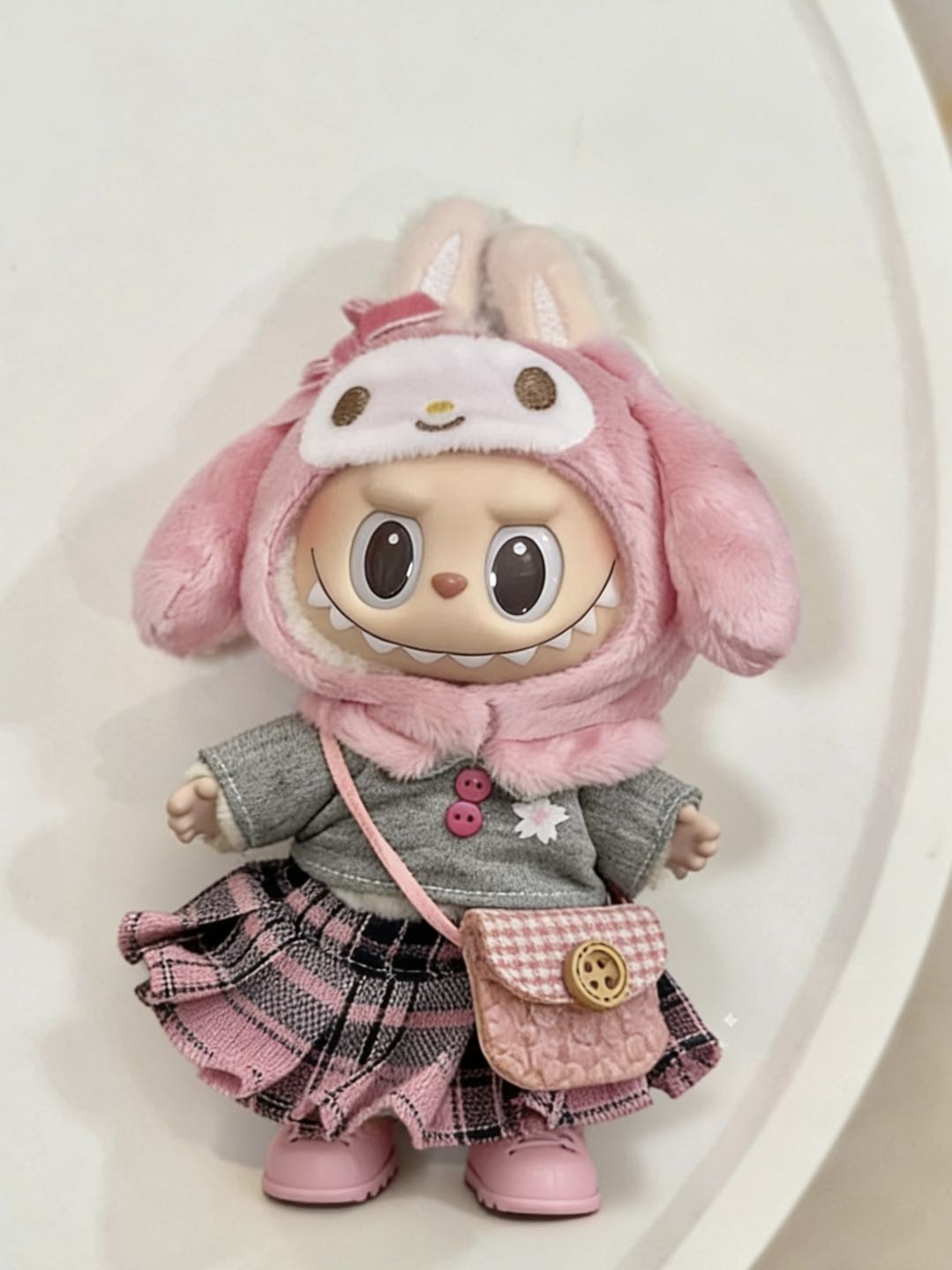【Pink JK Set】Clothes for LABUBU Doll (NO Doll)