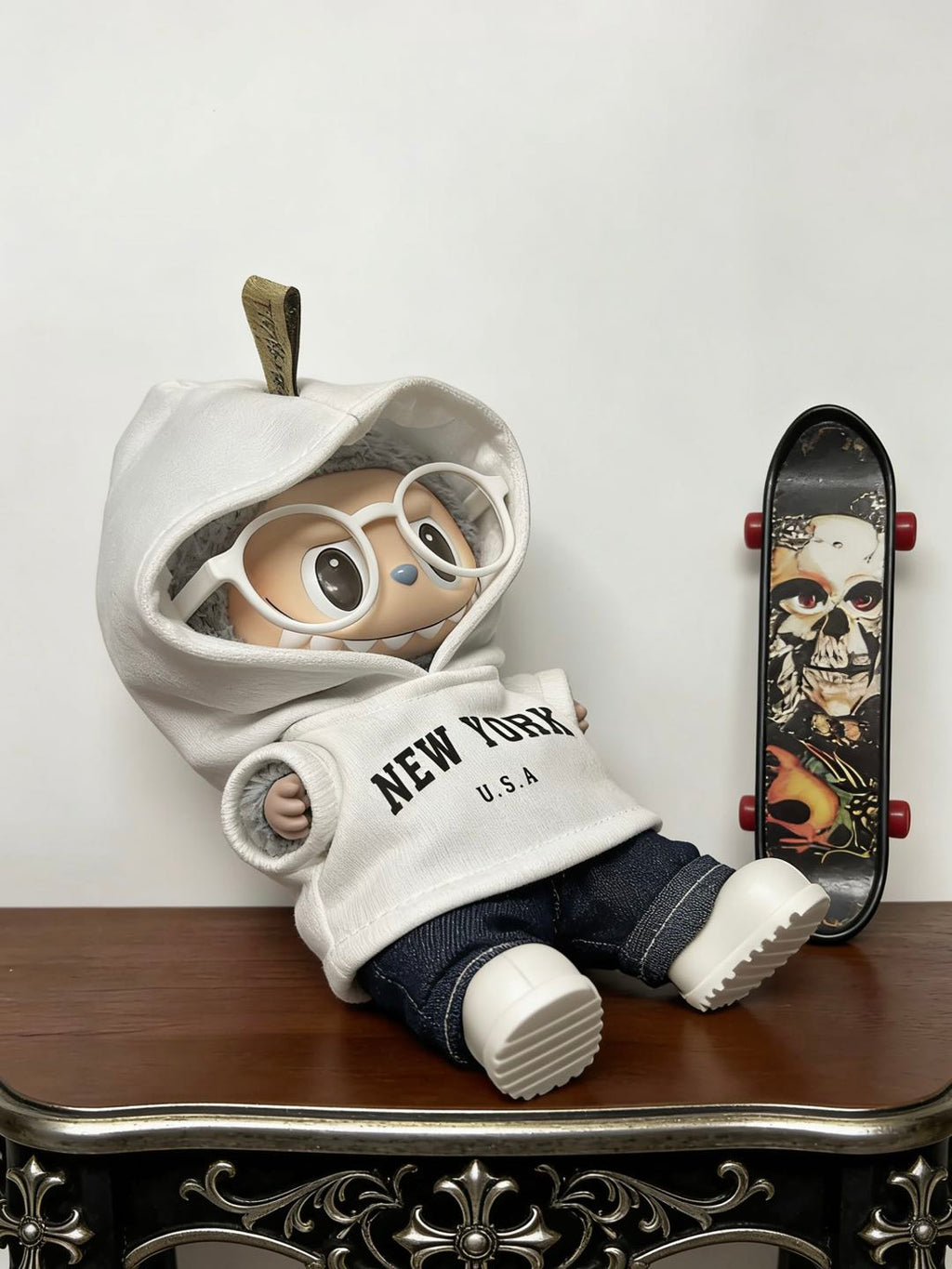 【New York White】Clothes for LABUBU Doll (NO Doll)