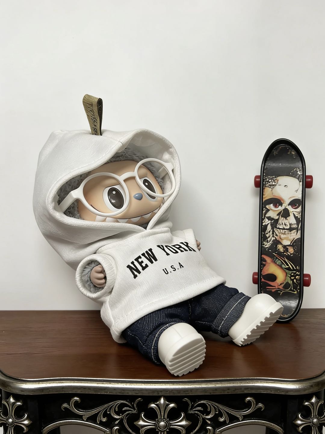 【New York White】Clothes for LABUBU Doll (NO Doll)