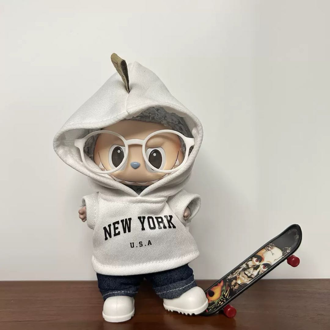 【New York White】Clothes for LABUBU Doll (NO Doll)