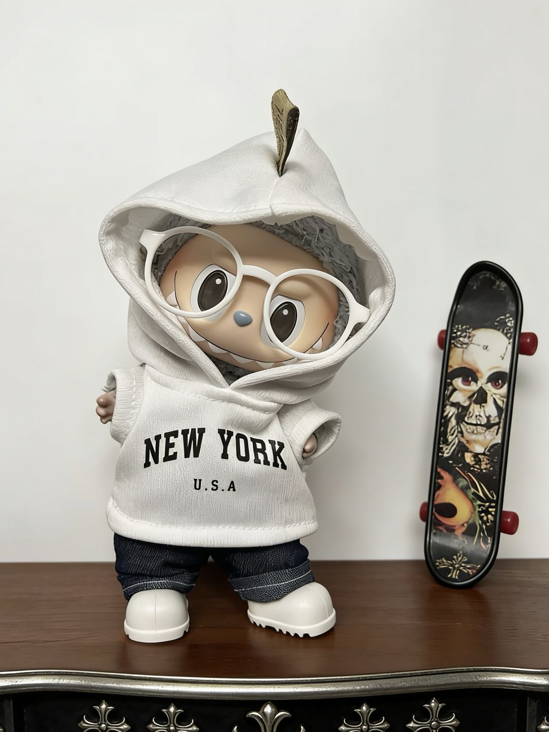 【New York White】Clothes for LABUBU Doll (NO Doll)