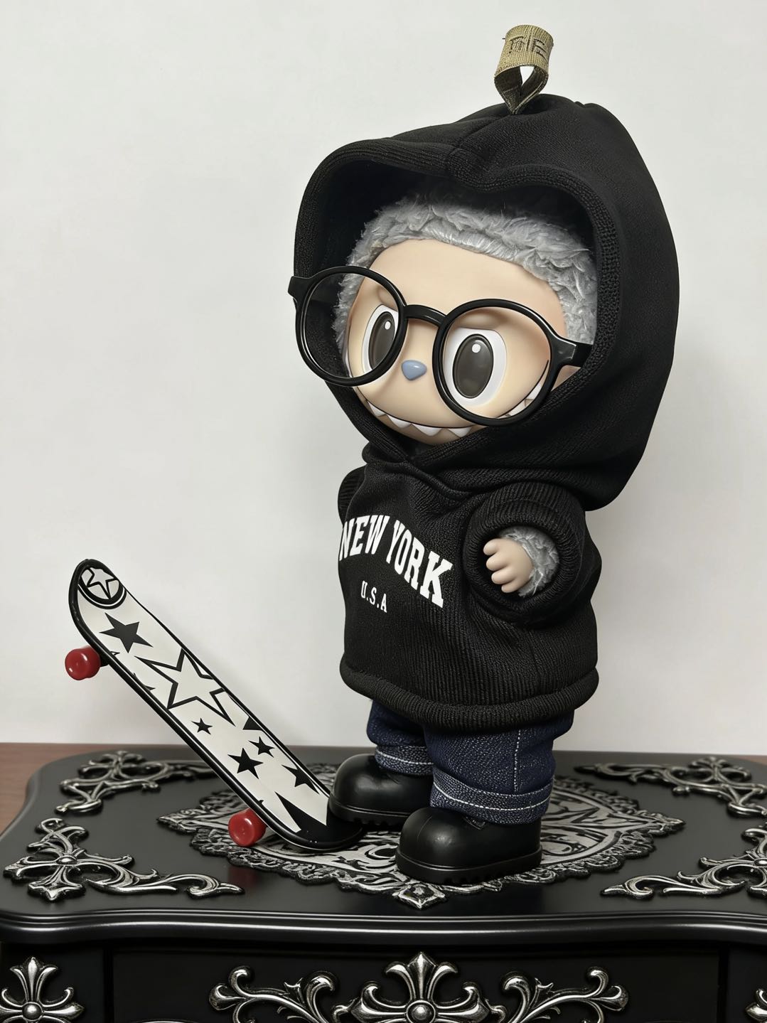 【New York Black】Clothes for LABUBU Doll (NO Doll)