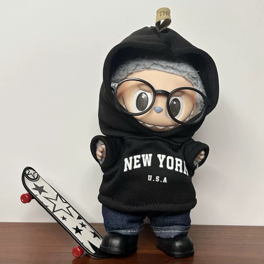 【New York Black】Clothes for LABUBU Doll (NO Doll)